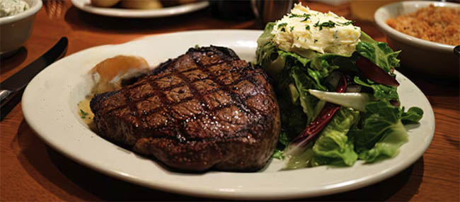 ribeye steak dinner